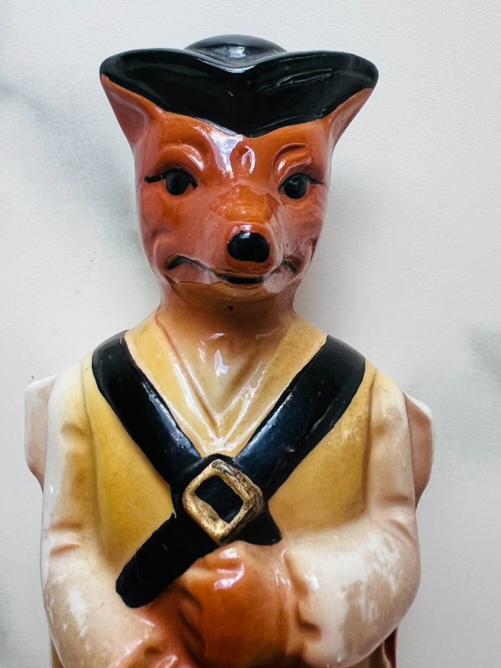 RARE Delightful Vintage 1986 Jim Beam Fox Minuteman Figurine - Picture 5 of 9
